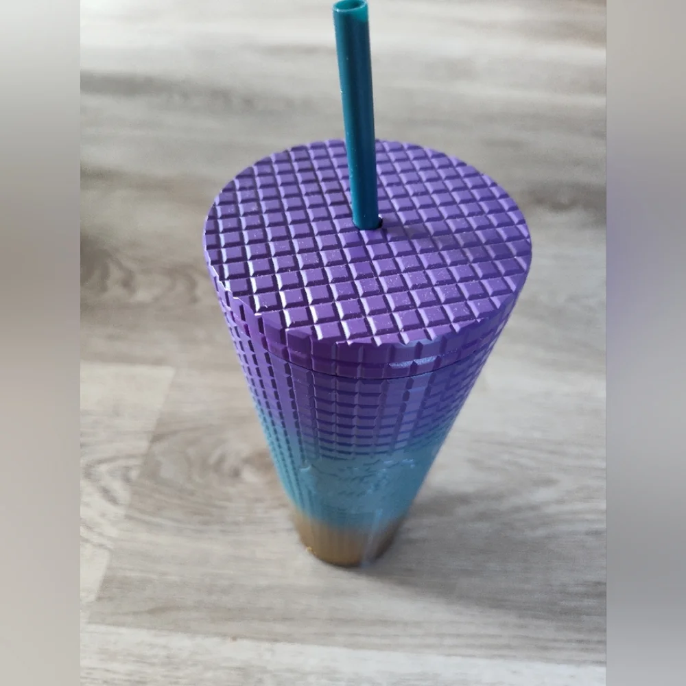FREE SHIP!🆕Starbucks Fall24 Studded Gradient Tumbler with Straw 24oz NWT